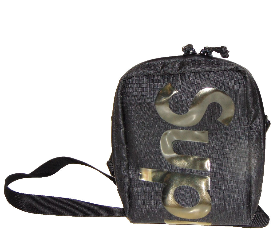 Supreme Shoulder Bag SS21 Black Translucent Logo Cordura Crossbody Authentic