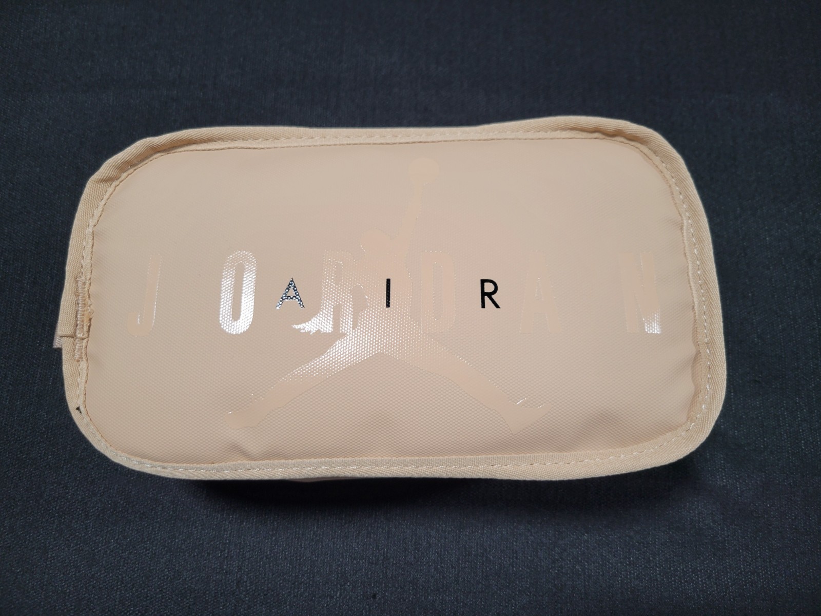 Nike Air Jordan Dopp Kit Jumpman Brown Tan Clutch Travel-Personal Bag 9A0473