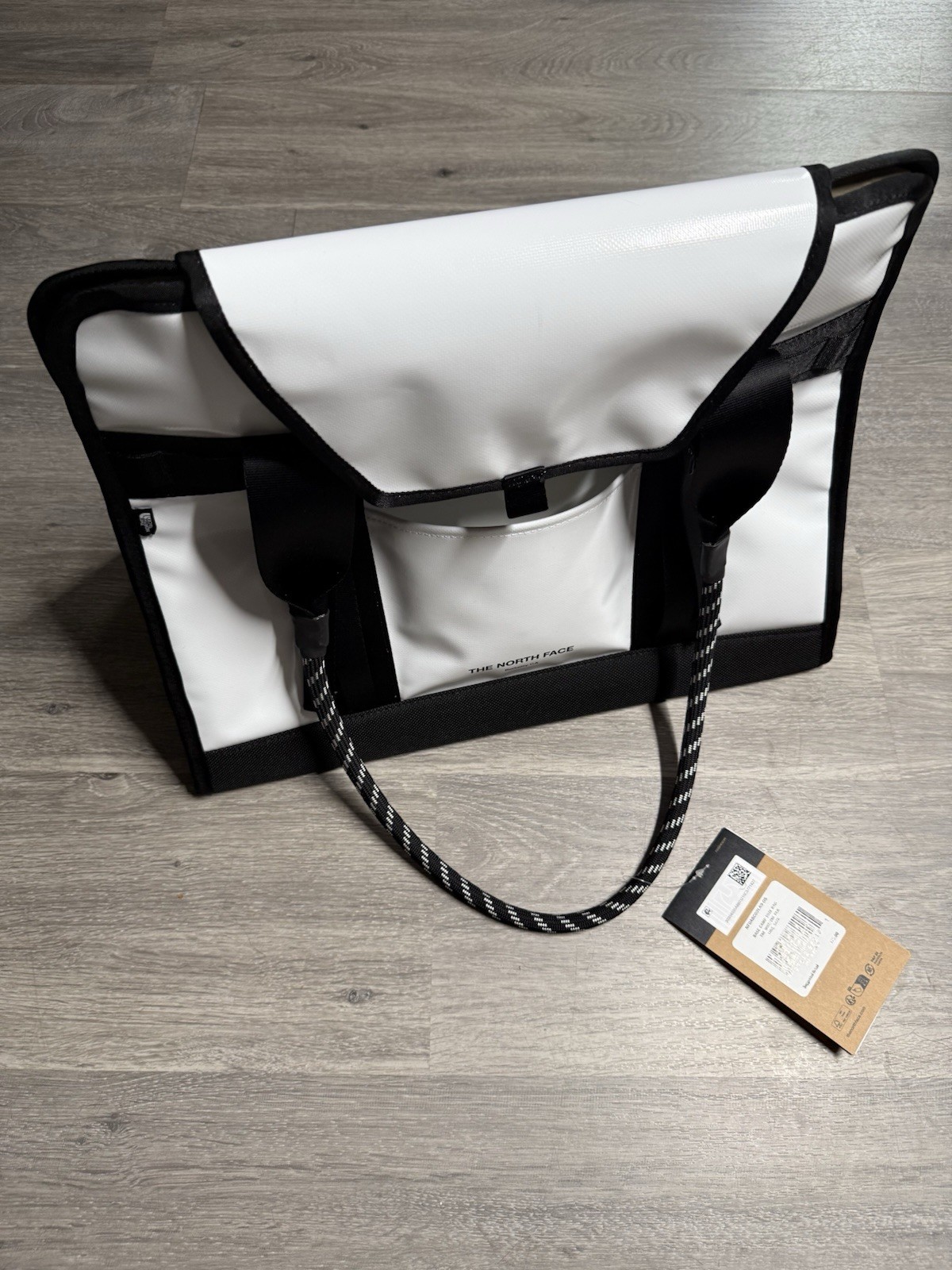 The North Face Base Camp Tote Bag Sample – TNF White/Black $175 MSRP