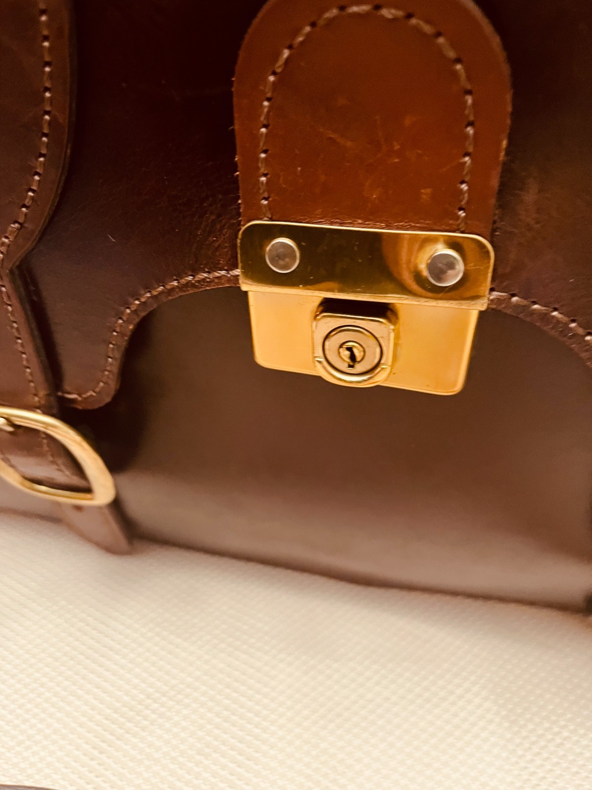 BRITISH ARMY “COLONEL” Heavy Saddle Leather Briefcase / Messenger Bag -ENGLAND