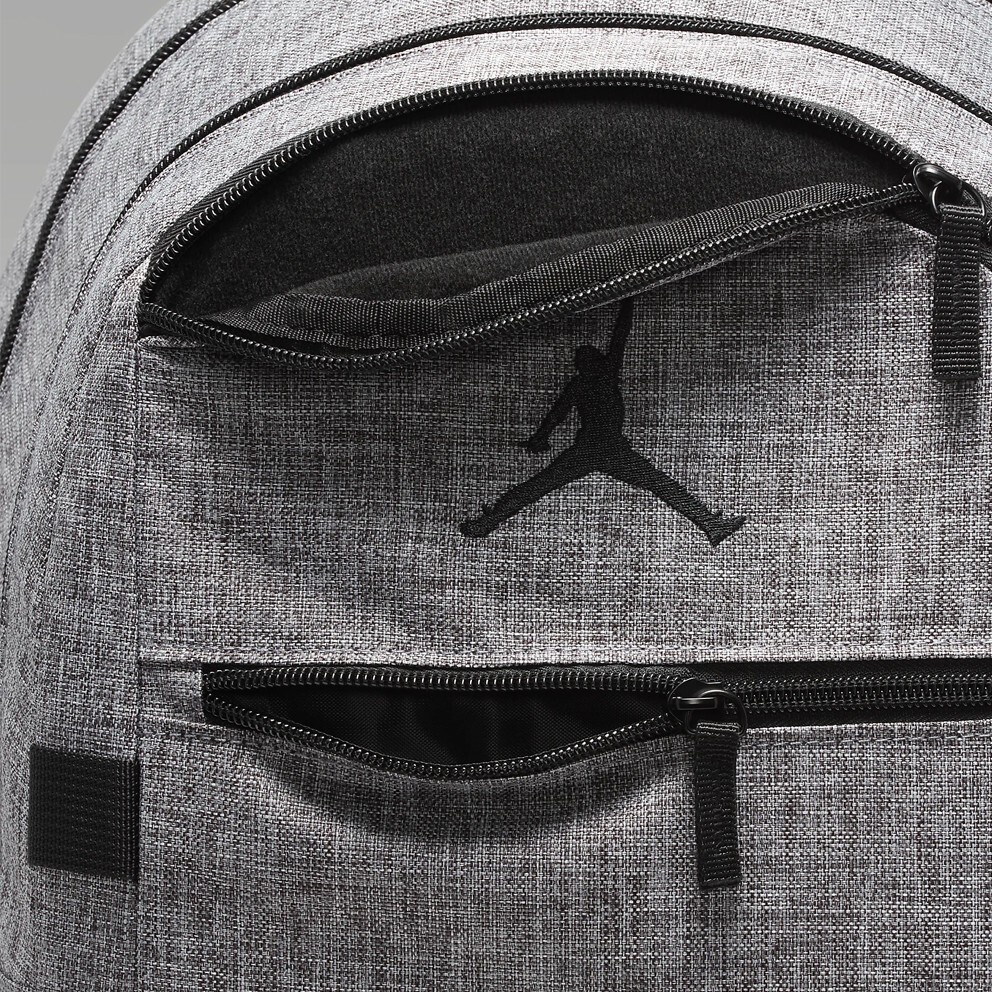 NIKE JORDAN JAM ZONE BACKPACK LAPTOP SCHOOL GYM BAG CARBON HEATHER GREY/BLACK