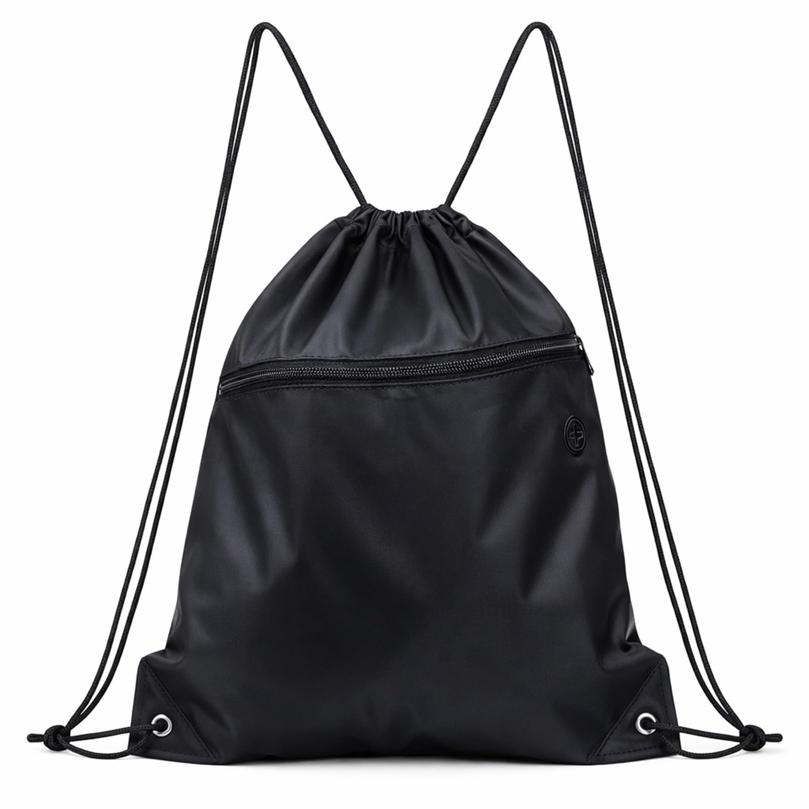 Drawstring Gym Bag Backpack with Pocket for Men Women Yoga Travel Beach