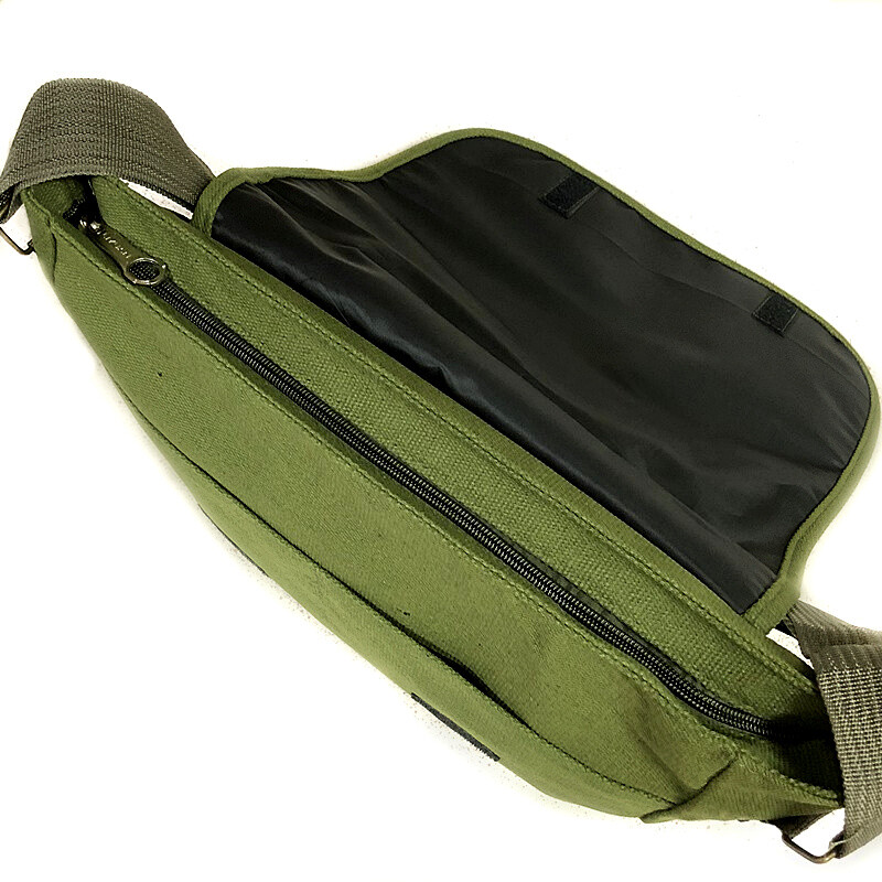 China Chairman Mao “Service to the People” Shoulder Bag Green Messenger Bag