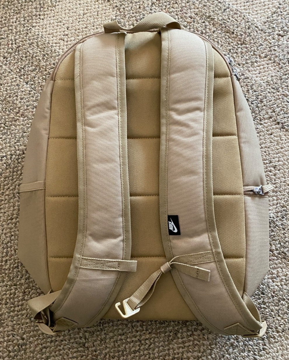 Nike Heritage Eugene Backpack Bag DB3300-297 Beige Khaki 18″ H x 12″ W x 6″ D