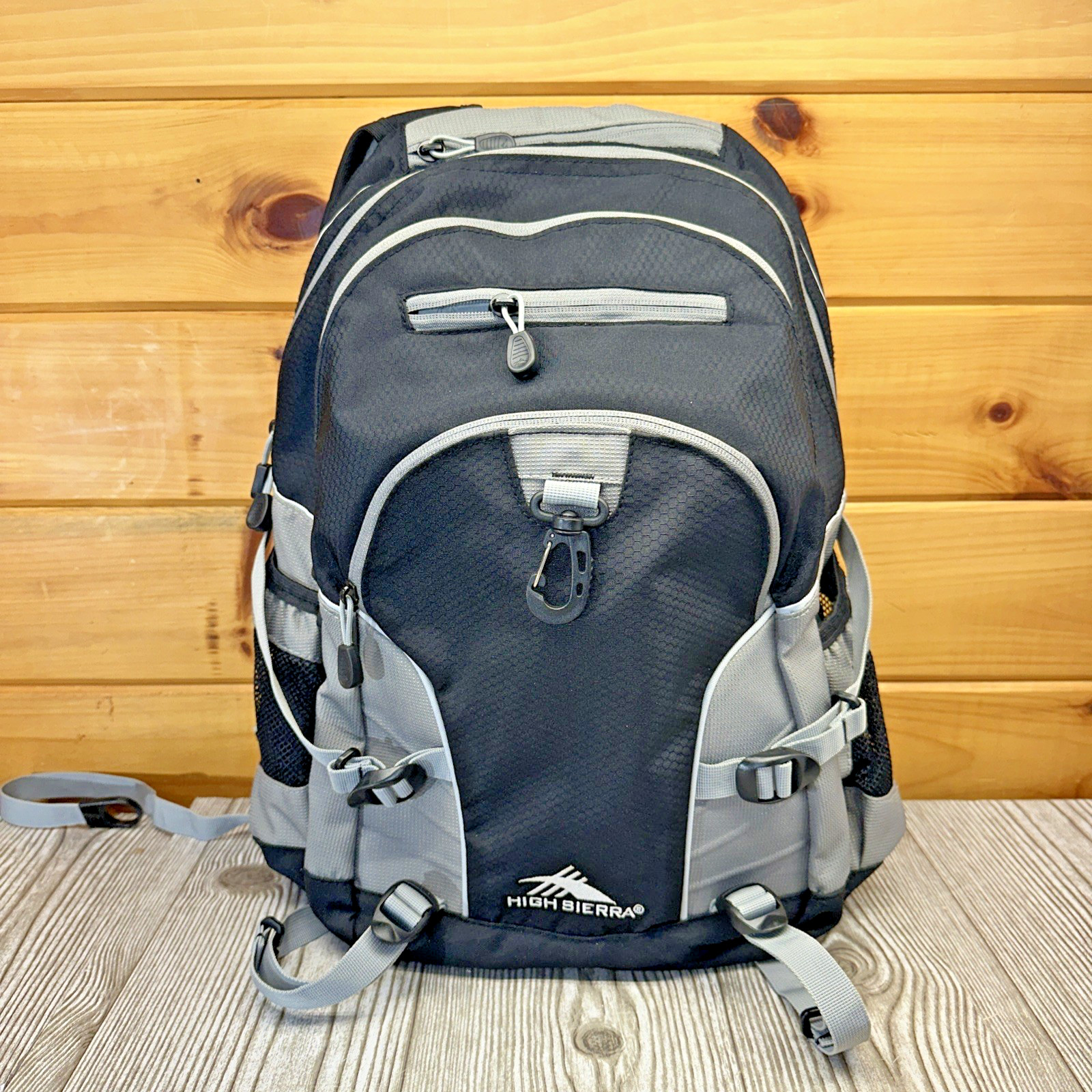 High Sierra Loop Backpack Travel Work Backpack w Tablet Sleeve Padded – BLACK