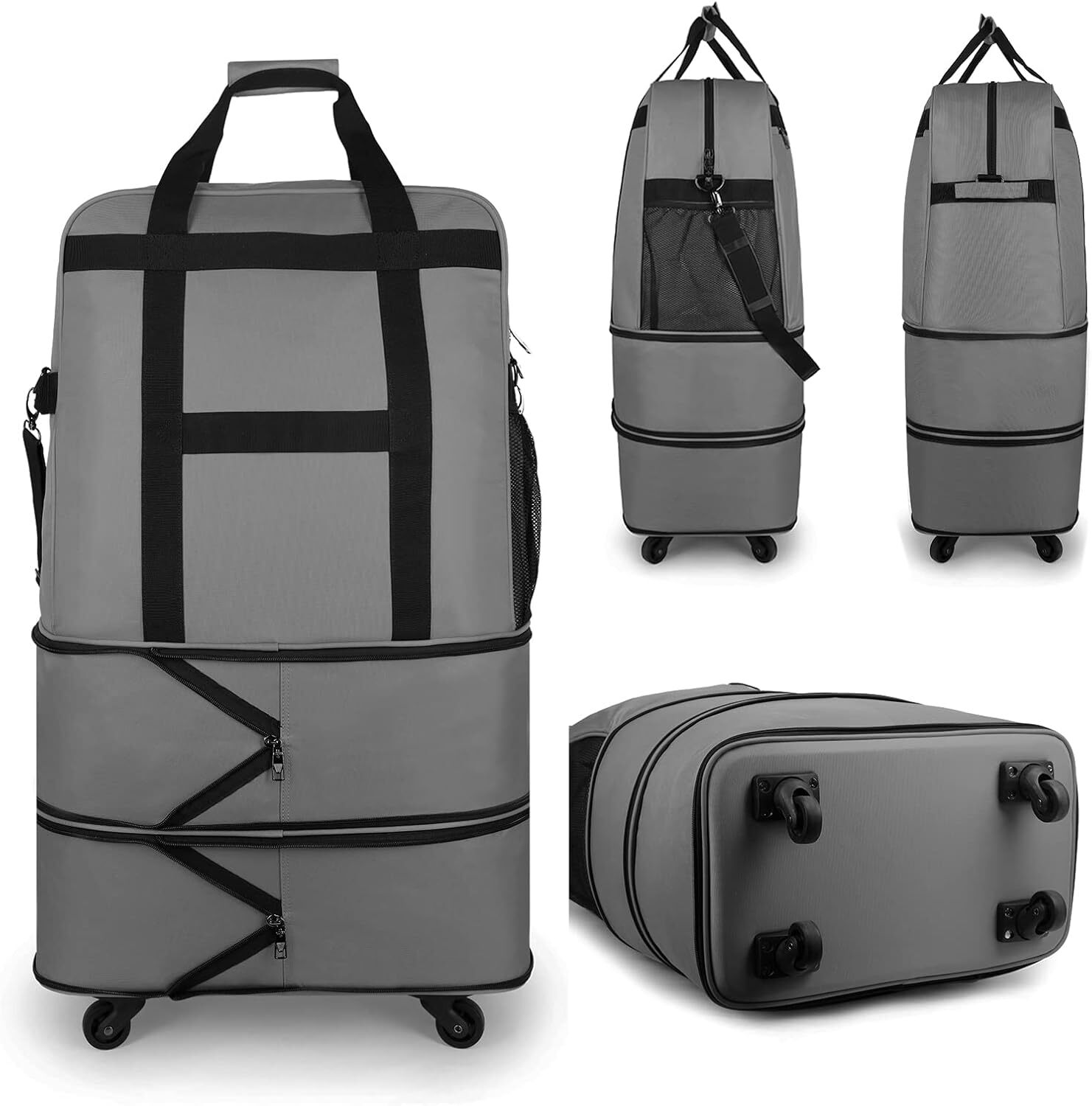 ELDA Expandable Foldable Luggage Suitcase Lightweight Large Capacity w/ Wheels