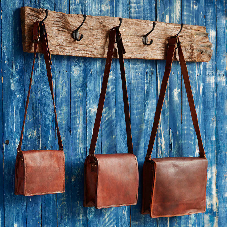 Men’s Genuine Leather Vintage Laptop Handmade Briefcase Satchel Messenger Bag