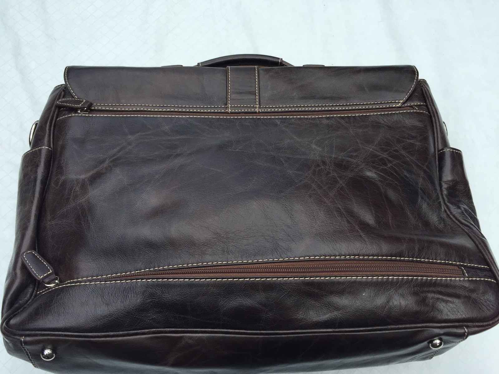 NEW**Argentinian Brown Calf Leather**HALO***Large Briefcase/ Attache*****$1450
