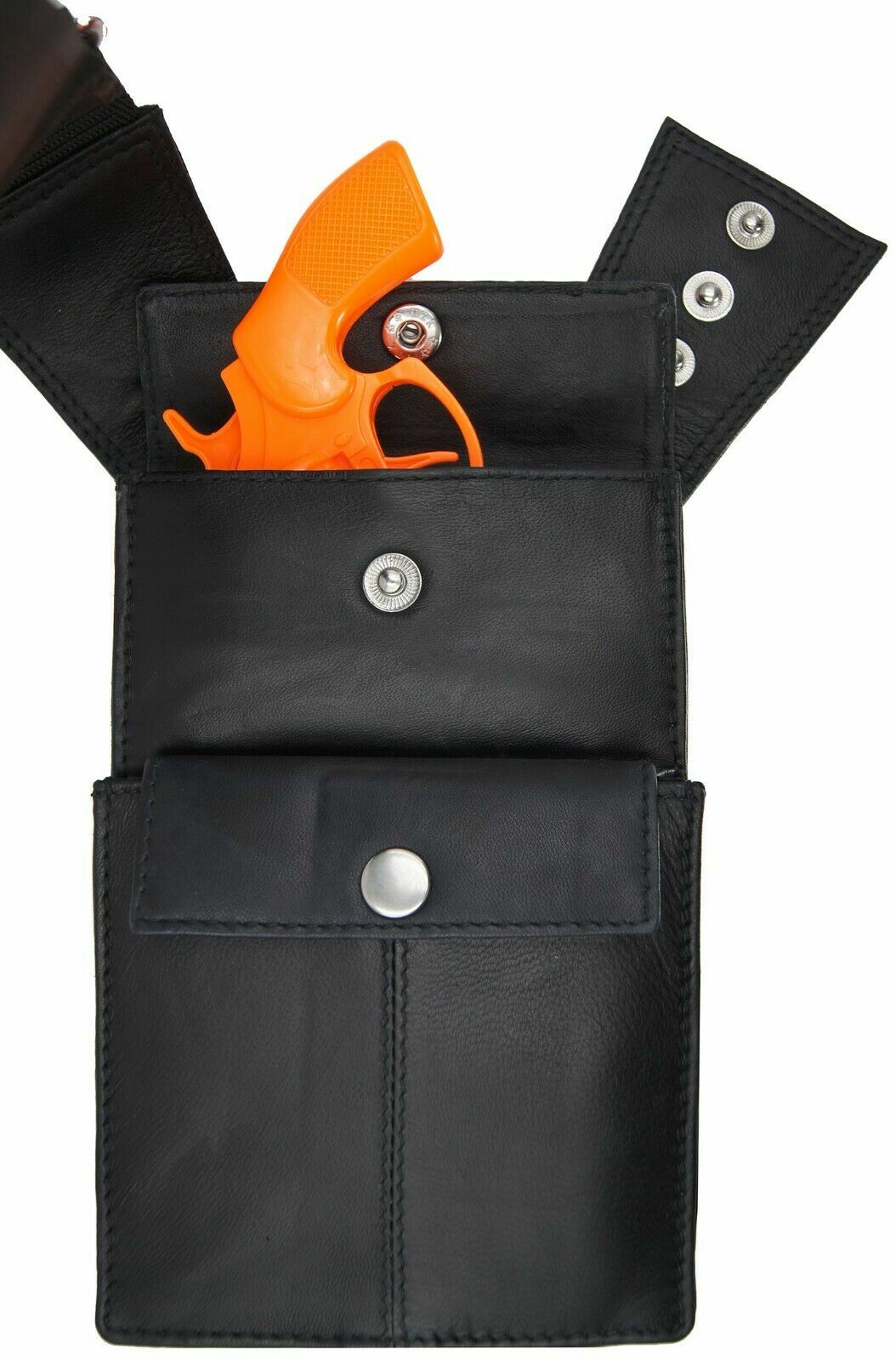 Genuine Leather Concealed Carry Handbag Shoulder Underarm Hidden Holster Gun Bag