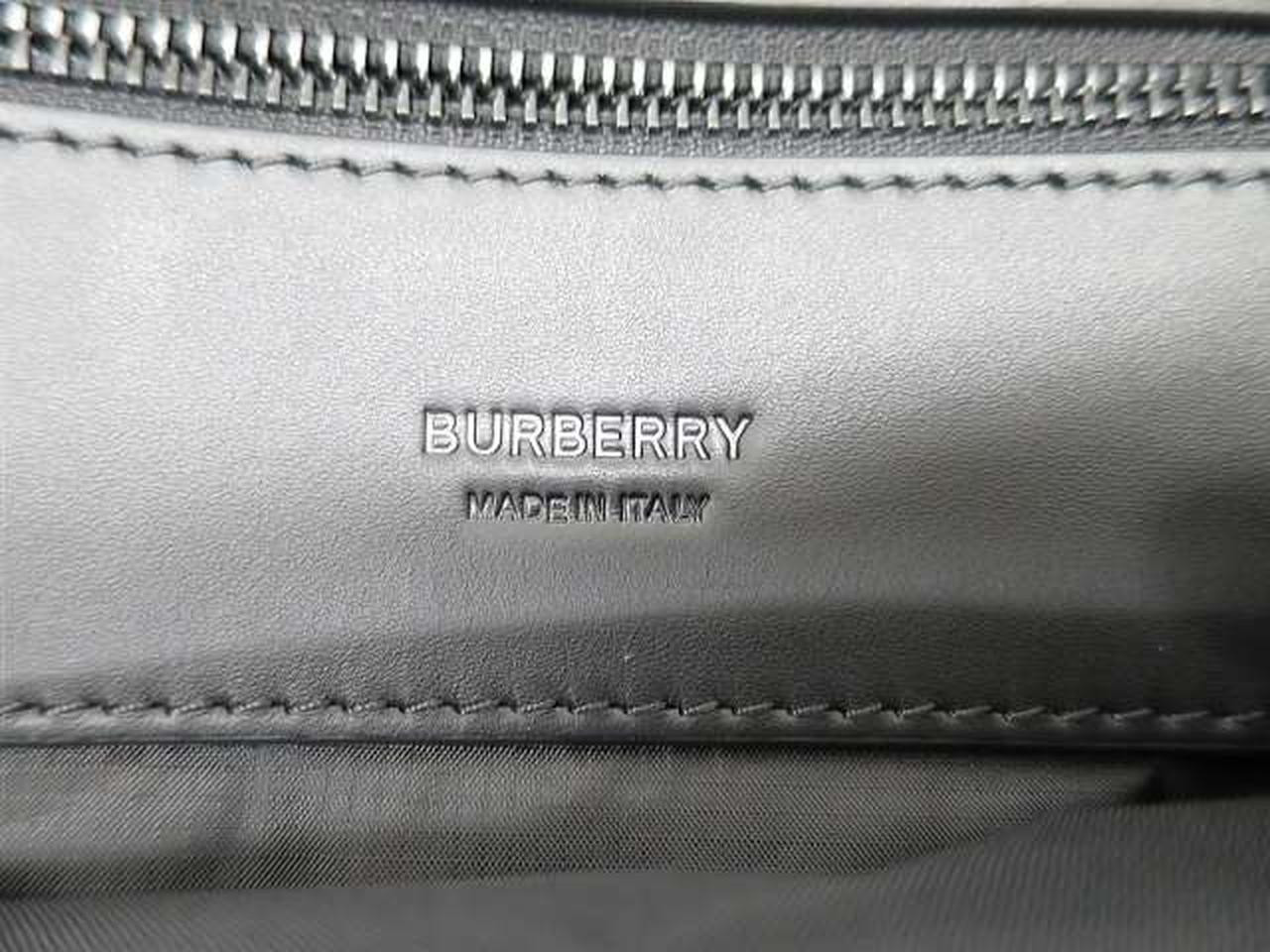 Burberry Monogram Jacquard Polyamide Backpack Blue Polyester Cotton Unisex Bag