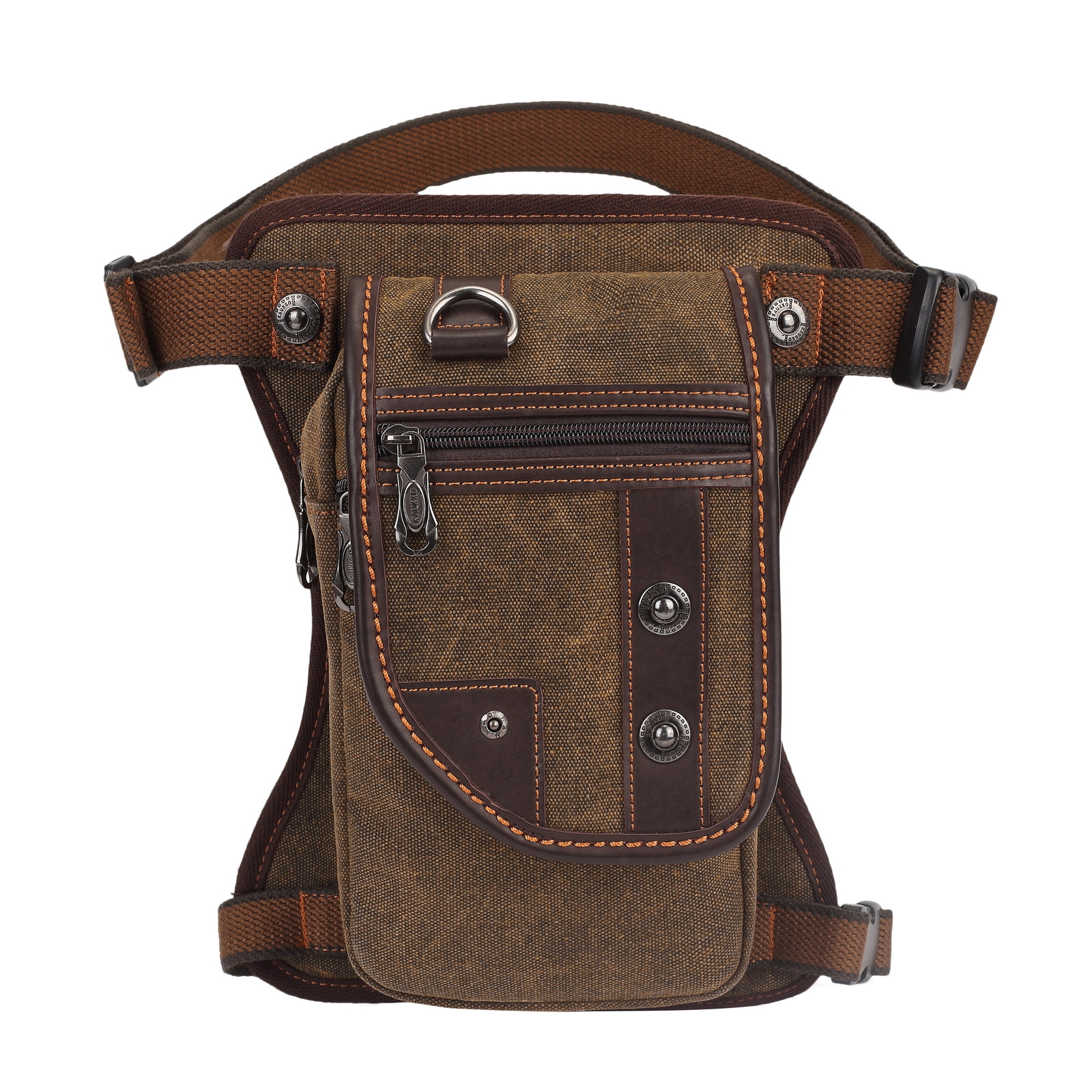 Men’s Multi-Purpose Canvas Drop Leg Bag Travel Waist Pack Motorcycle Hiking bag