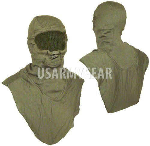Made in USA Army OD green Anti Flash Balaclava Vehicle Aircrewmen Hood Face Mask