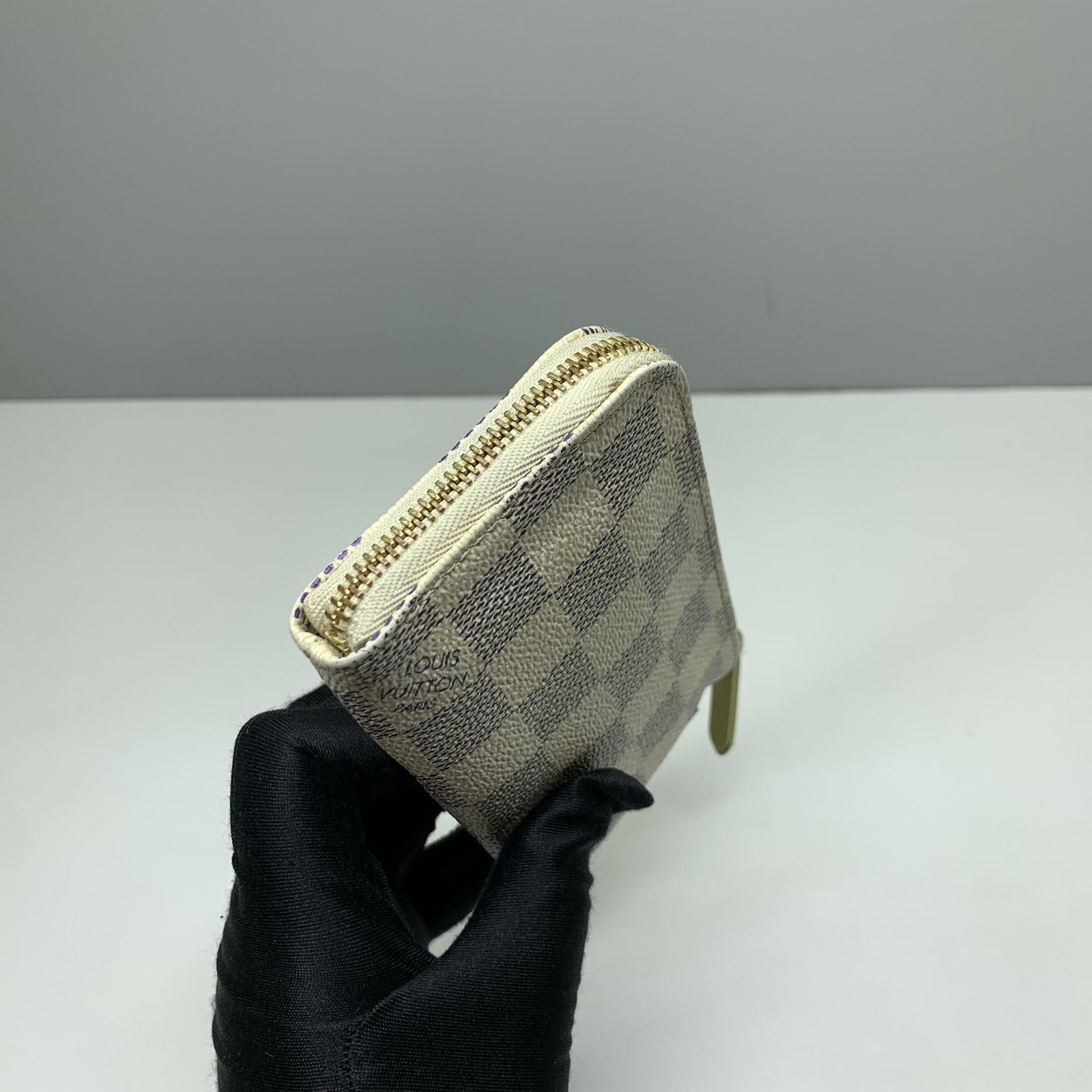 Louis Vuitton Pre-Owned Authentic – Coin Purse White N63085 14×8×1cm Canvas