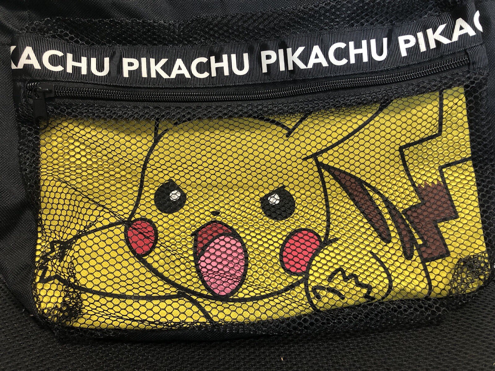 Near Mint Pokemon Pikachu Backpack Black Child Size 40x35cm Anime Japan Bag