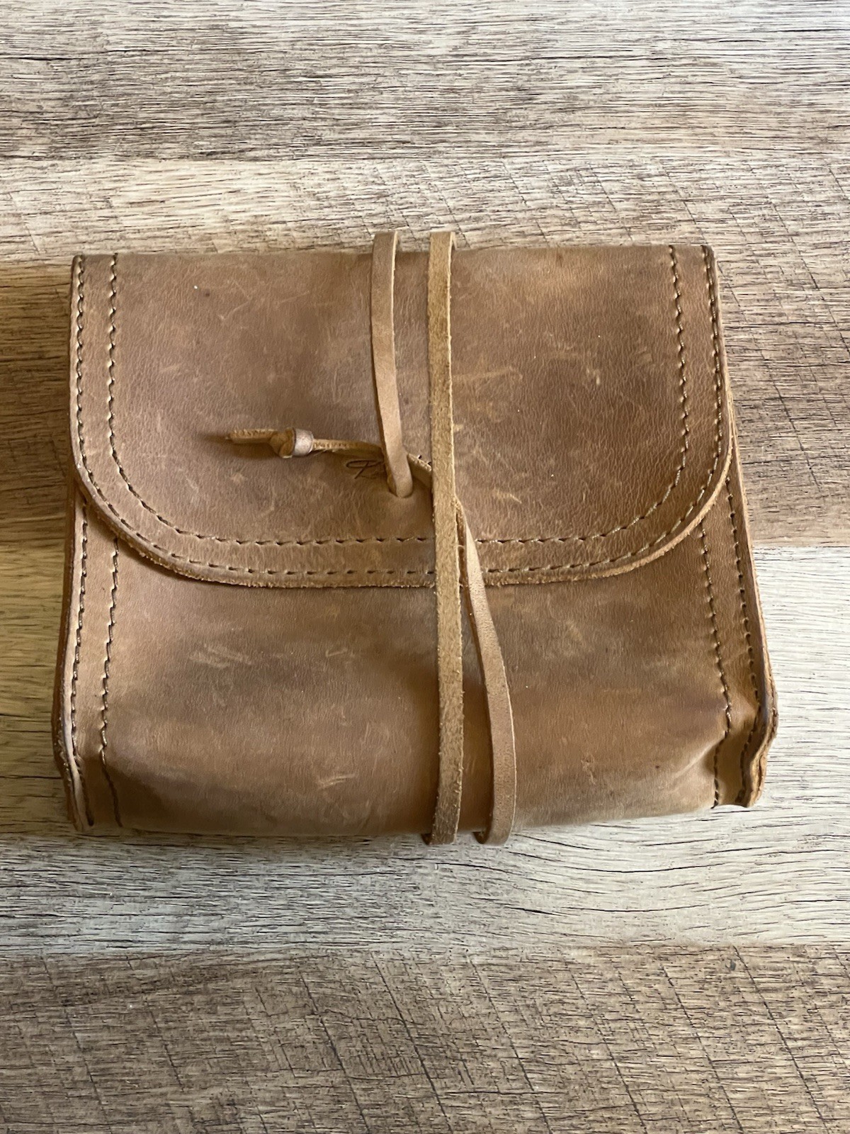 Saddleback Leather Cable Organizer Bag Tobacco