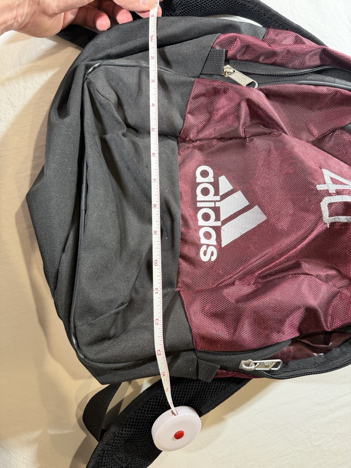 Adidas ClimaCool Maroon & Black Backpack – #40 – Multi-Pocket – Pre-Owned