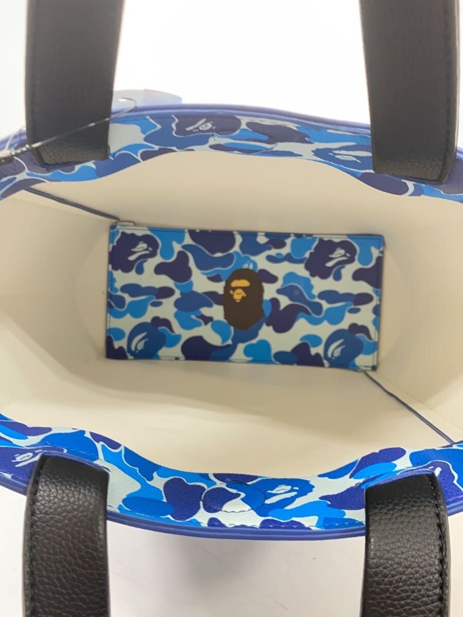 A BATHING APE Tote Bag Polyester Multicolor Camouflage Depth 10cm Height 25.5cm