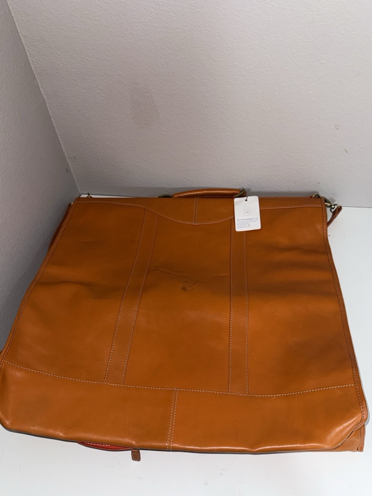 Leather Suit Carrier, Travel Suit Bag, Durable Garment Bag, Texas Longhorn Logo