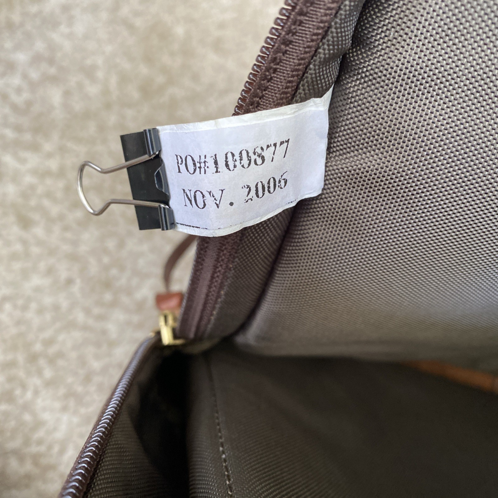Vtg 2006 Orvis Leather Briefcase with Tag Brown Messenger Bag Computer Traveler
