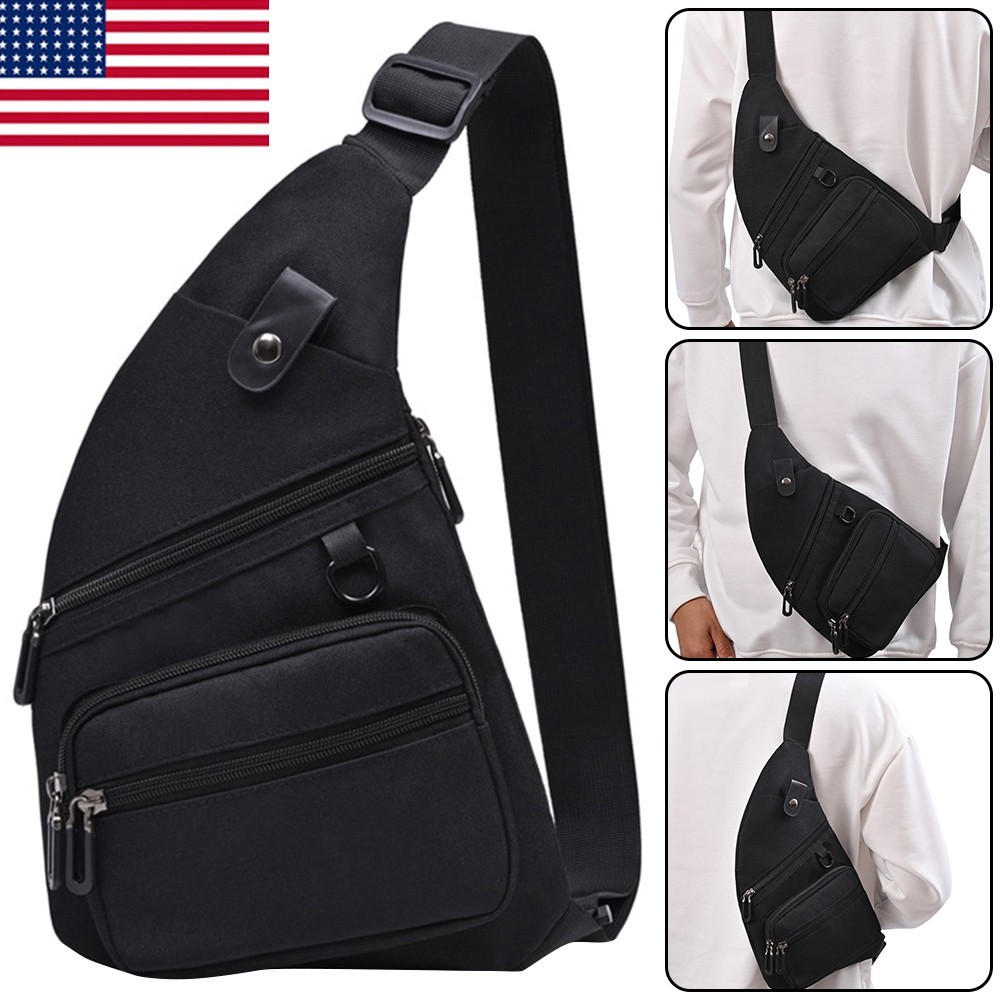 Waterproof Personal Shoulder Anti Theft Pocket Bag Men Portable Travel Casual US
