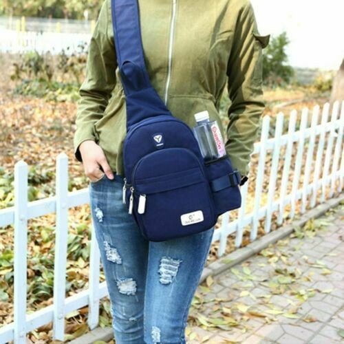 Men Women Nylon Crossbody Shoulder Cycle Sling bag Chest Daily Travel Backpack