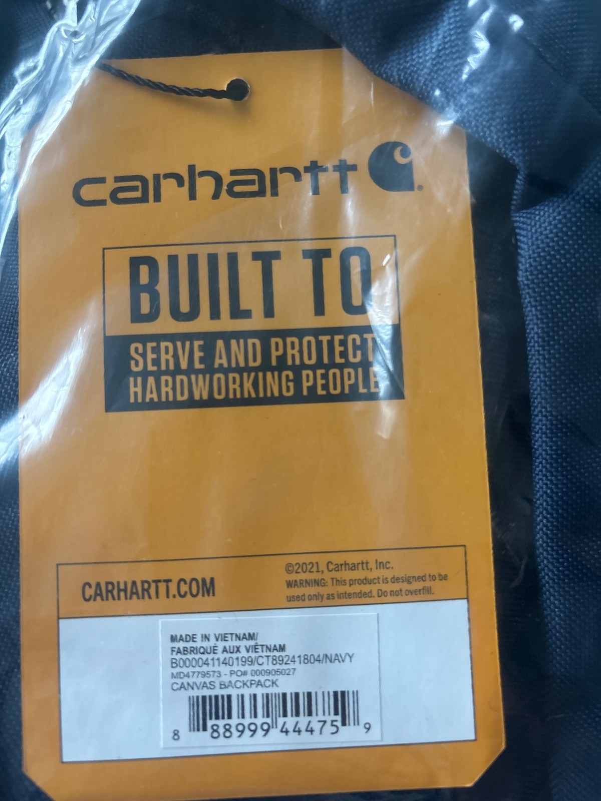 Carhartt Canvas Backpack – Carhartt Navy (89241804)