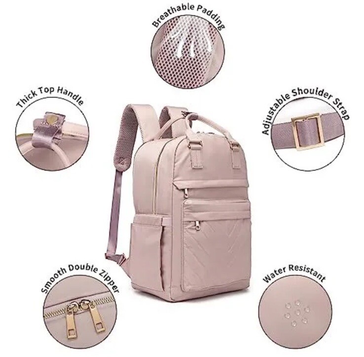 Laptop Backpack for Women Carry On Travel Backpack Airline Approved Vintage W…