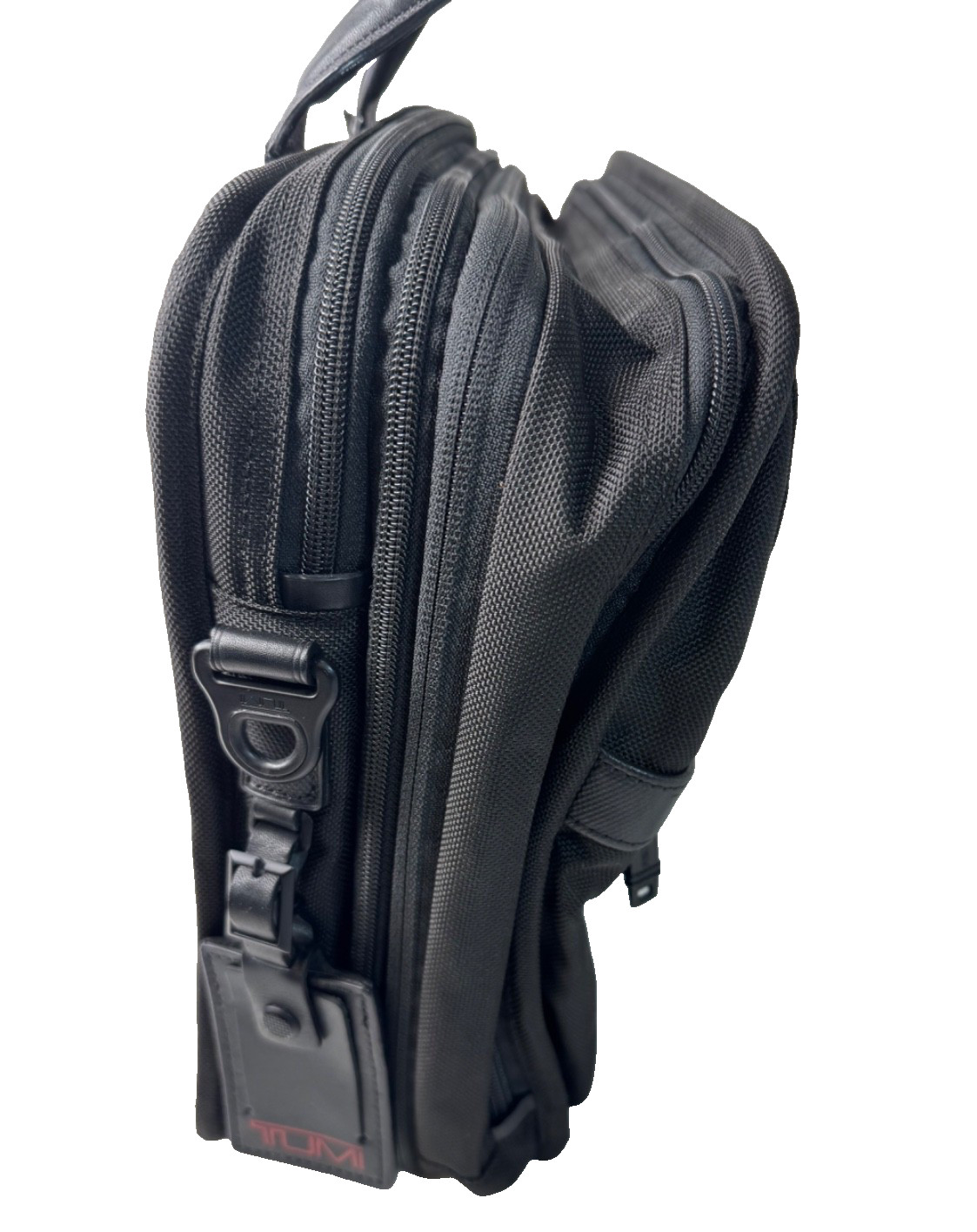 TUMI T-Pass Briefcase Expandable Laptop Document Black Bag No strap EUC
