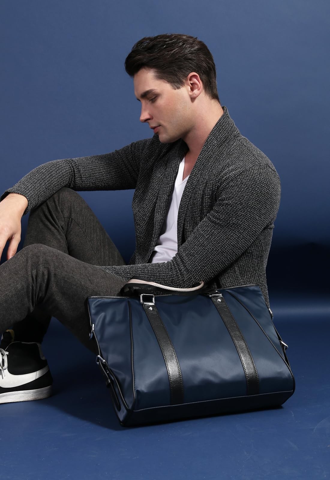 Xuan Wei Men’s briefcase, handbag, crossbody bag, business computer bag, nylon