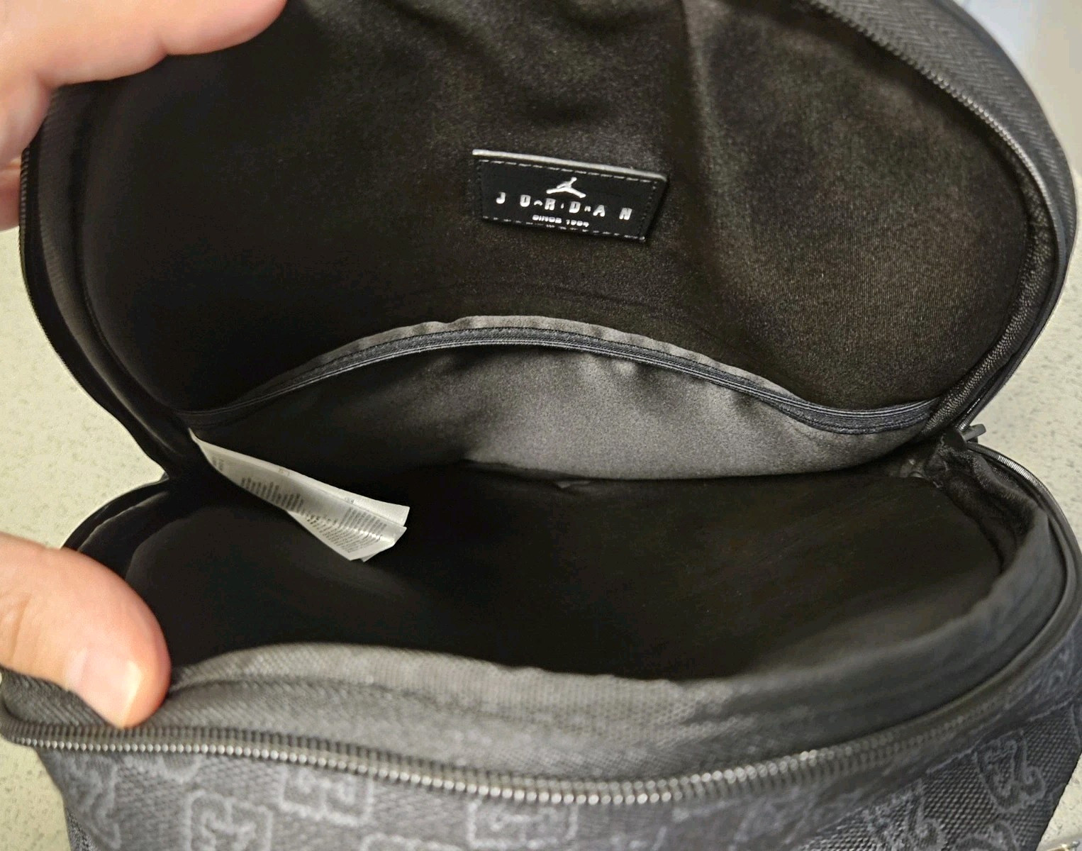 Nike Air Jordan Monogram 20L Black Patch Backpack Bookbag Bag MA9155-023 NEW