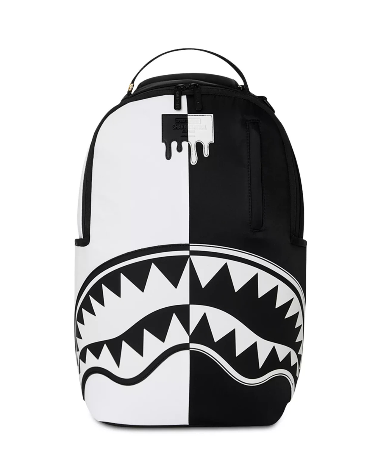 Sprayground Shark Central Split Backpack🔥New Black Bookbag Large School Bag