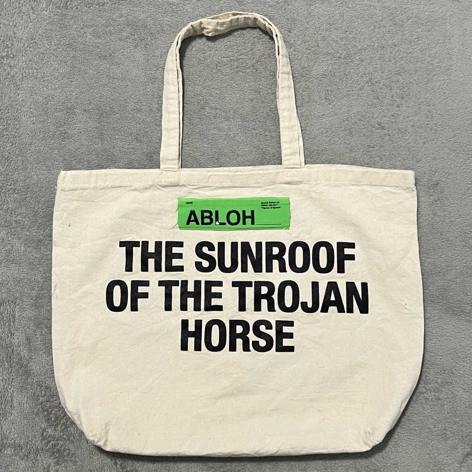 Off White Virgil Abloh Brooklyn Museum FOS Figures of Speech Canvas Tote Bag
