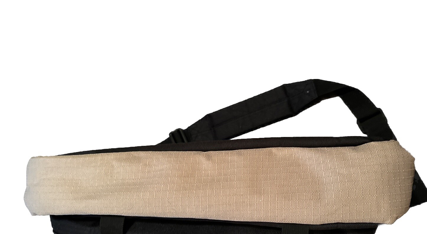 KORE Gear Laptop Messenger Bag Briefcase Shoulder Strap Black Tan College