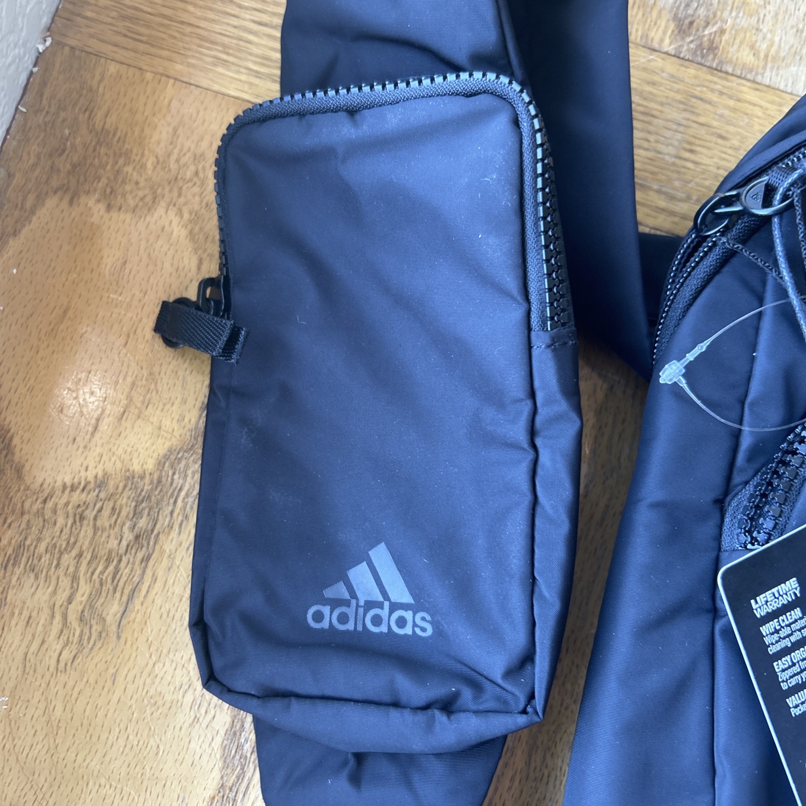 Adidas Unisex Essentials 2 Sling Adjustable Strap Crossbody Bag Black 12 x7.5×4”