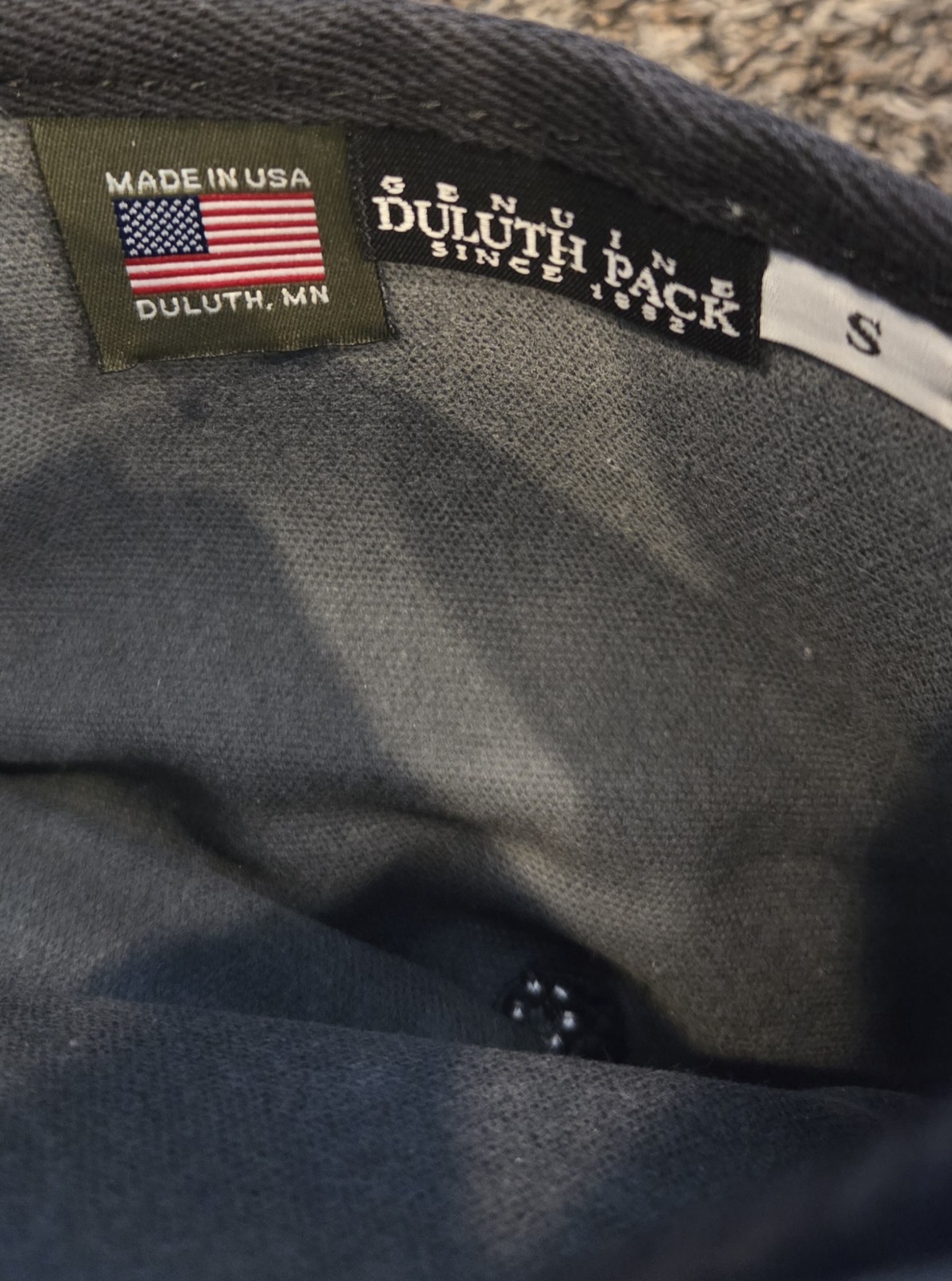 Duluth Pack Gray Canvas