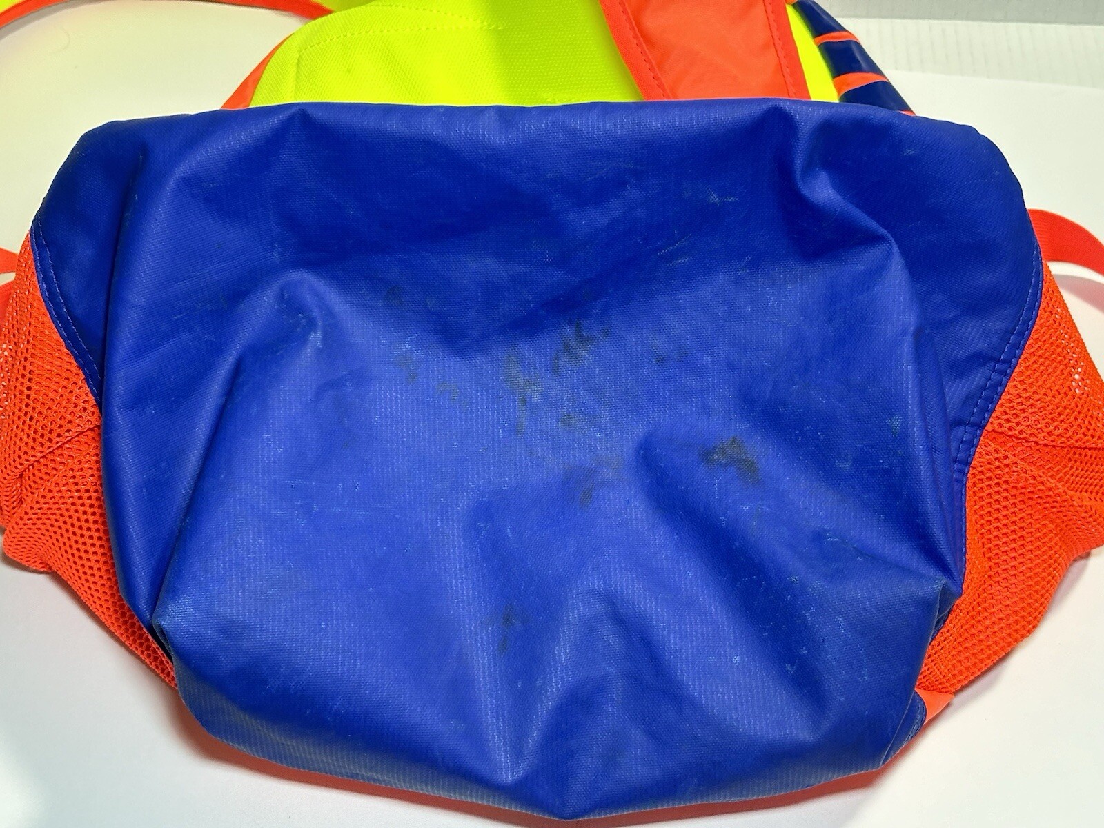 Nike Air Max Orange/Neon Volt Yellow/Blue Backpack RARE Vapor