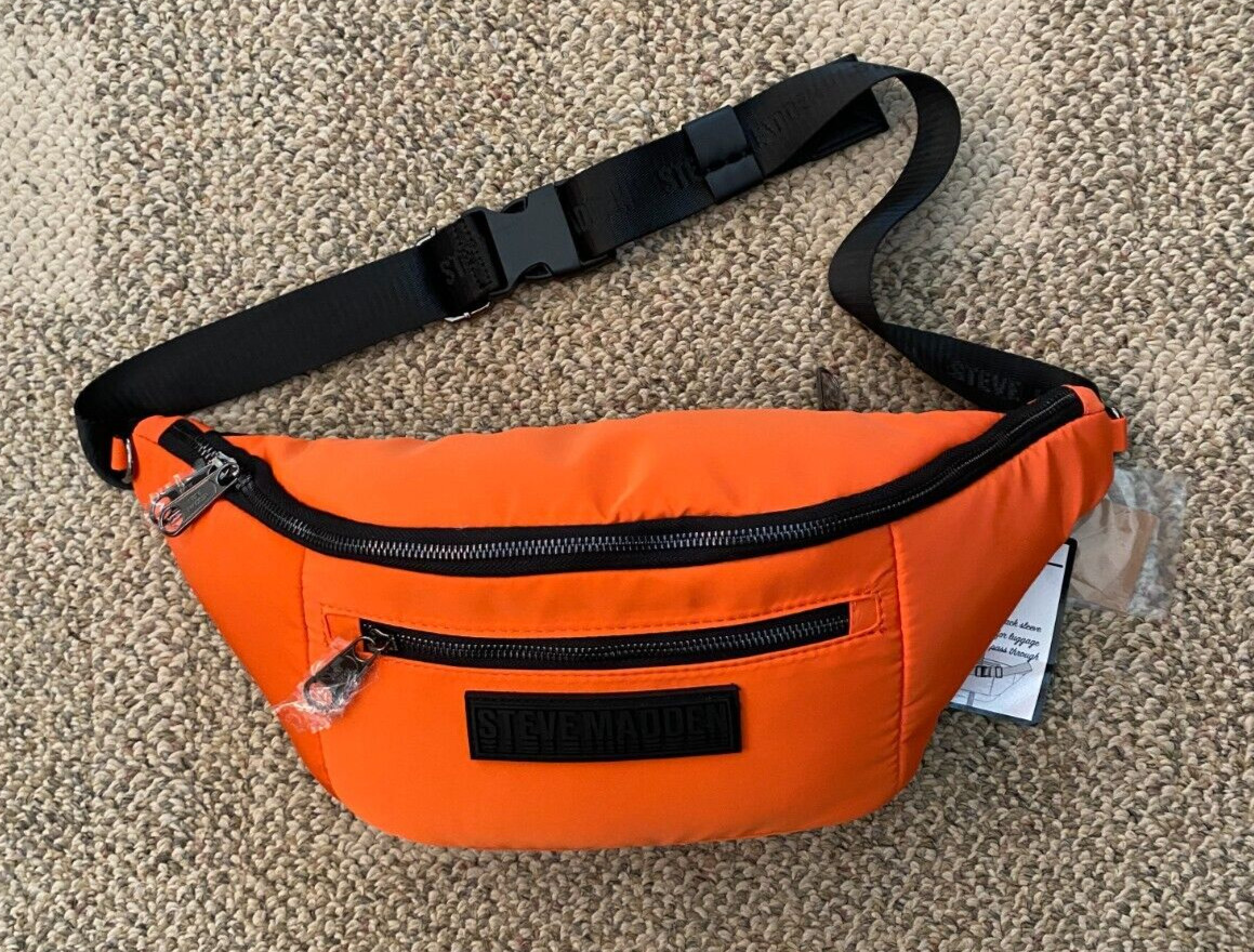 Steve Madden BPLAZZA SLING Travel Fanny Pack DT623630 Orange