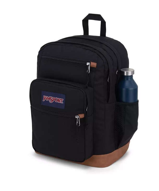 JanSport Cool Student Backpack Black 15″ Laptop Sleeve 34L School Travel Bookbag