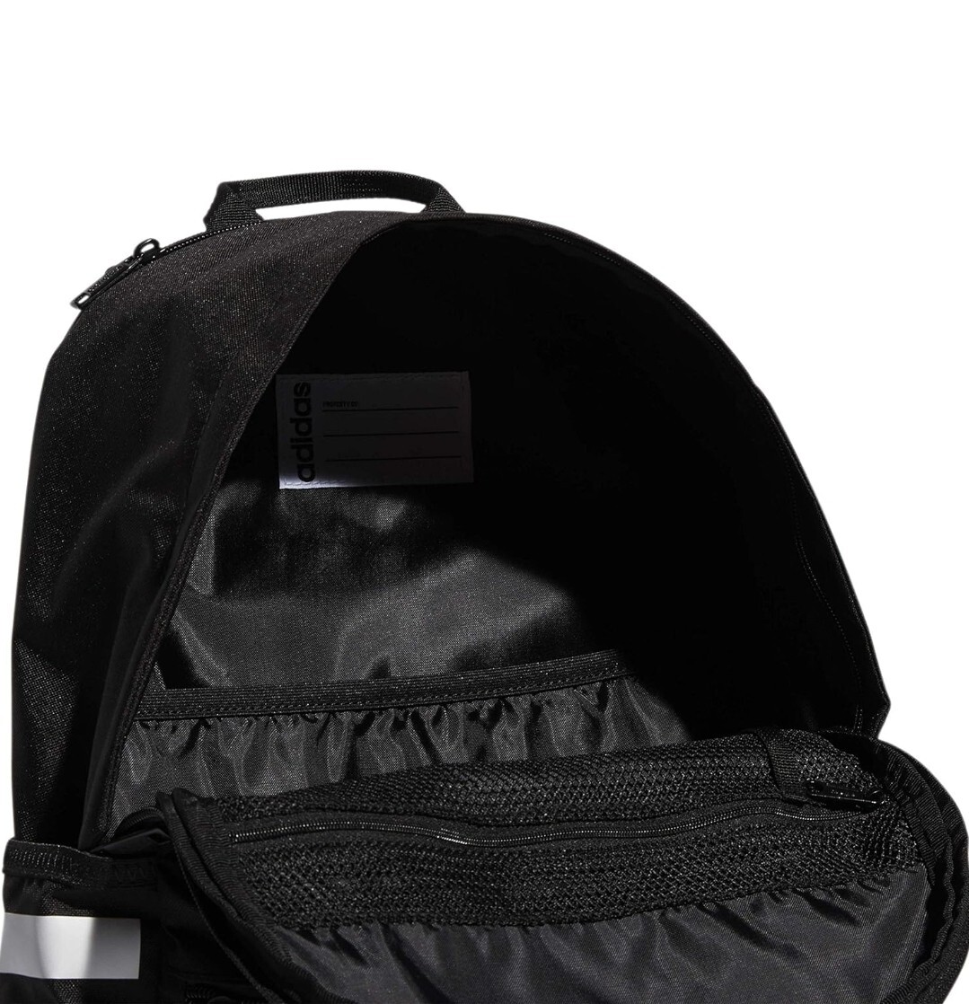 Adidas Backpack Black Classic 3 Stripes School Travel Gym Bag Adults Kids New
