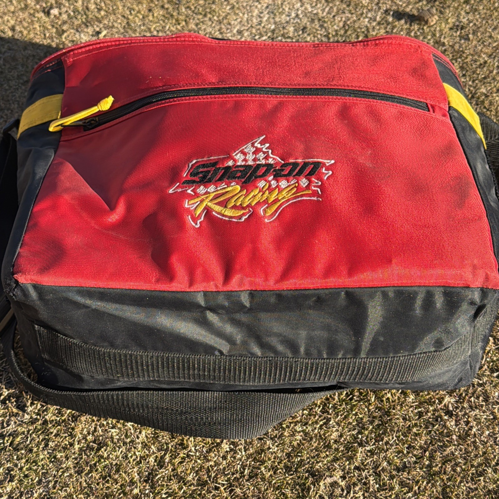 Snap On Racing Tools 3pc Matching Duffle Gym Bag Set and Cooler Vintage 1990s