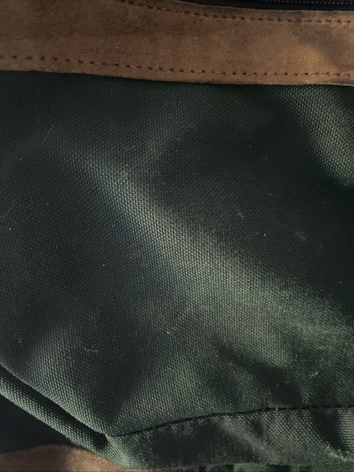 Vintage Jansport suede leather bottom backpack green classic school USA 90s