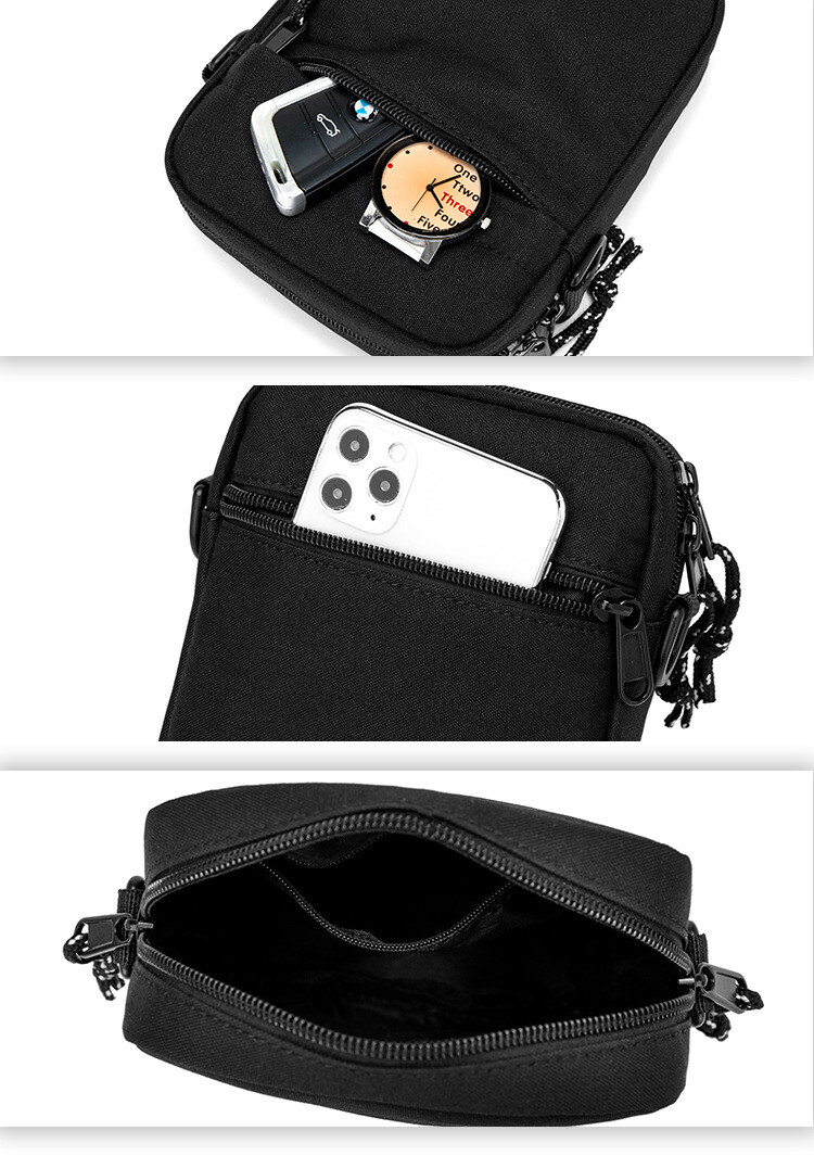 Men’s Small Chest Sling Bag Travel Hiking Cross Body Messenger Shoulder Bag
