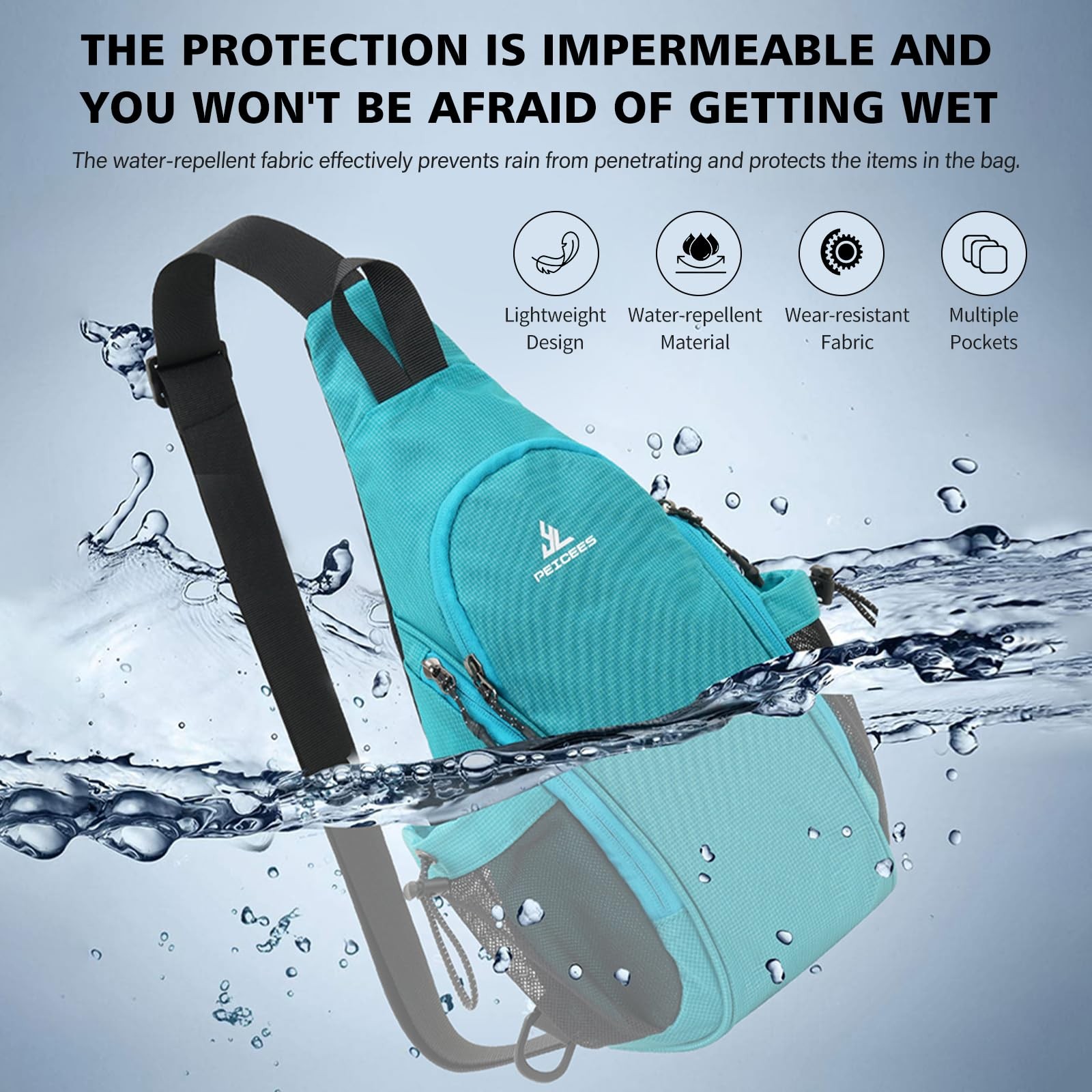 Small Sling Bag with 2 Bottle Holders (Suitable for 2.5 IN Diameter Bottle), …