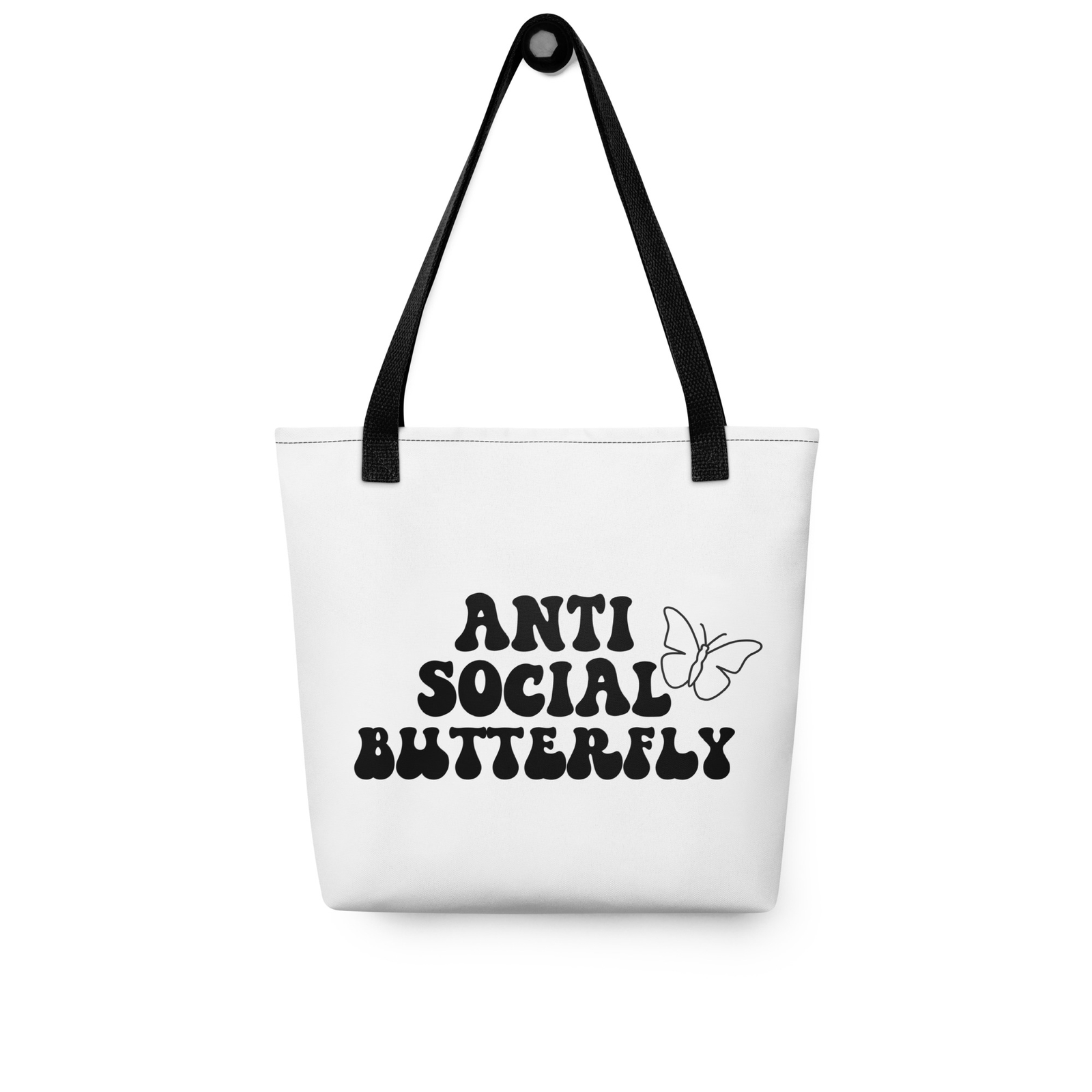 Anti Social Butterfly, Introvert Tote bag Gift for Homebody, Introvert