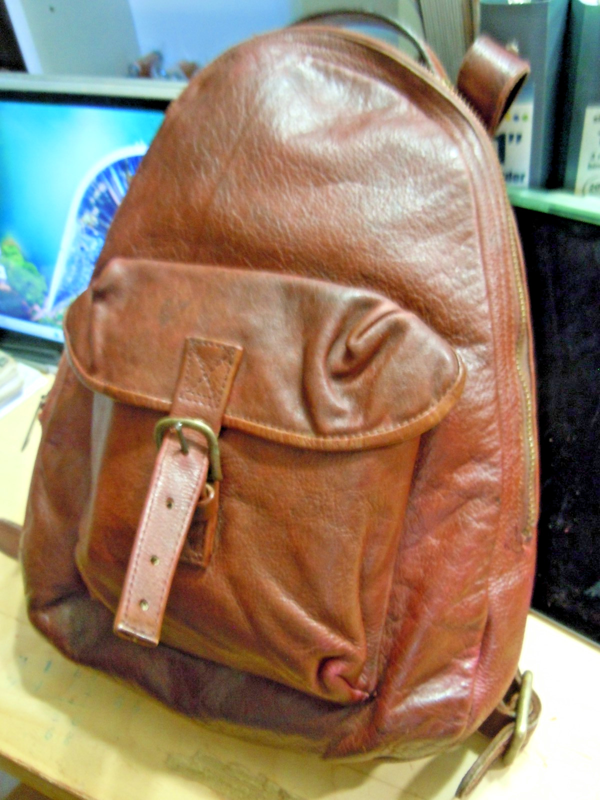 VTG ROBEAT CHEAU Saddle Leather backpack made in USA (on sale)