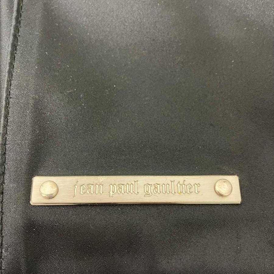 Jean Paul Gaultier Black Canvas Shoulder Bag Mens 21cm x 28cm Auth