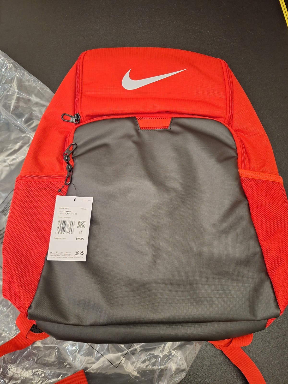 Nike Team Training Backpack Red Black White DM3975-657