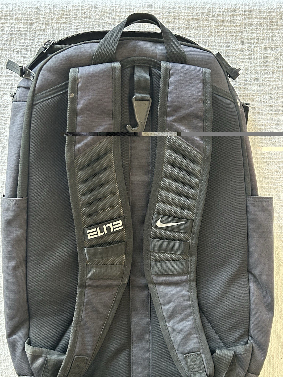 Nike Hoop Elite Pro Basketball Backpack Black Gray Padded