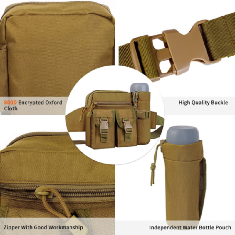 Utility Tactical Waist Fanny Pack Pouch Military Camping Hiking Belt Bag Outdoor