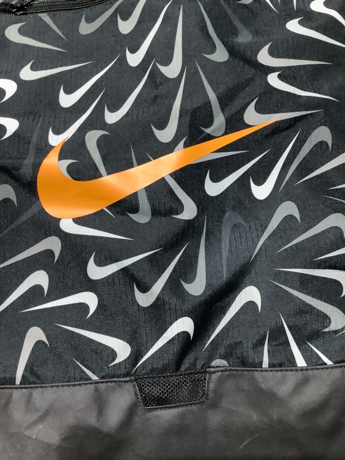 Nike Brasilia Training Gymsack, Black – Nike Orange Check Just Do It